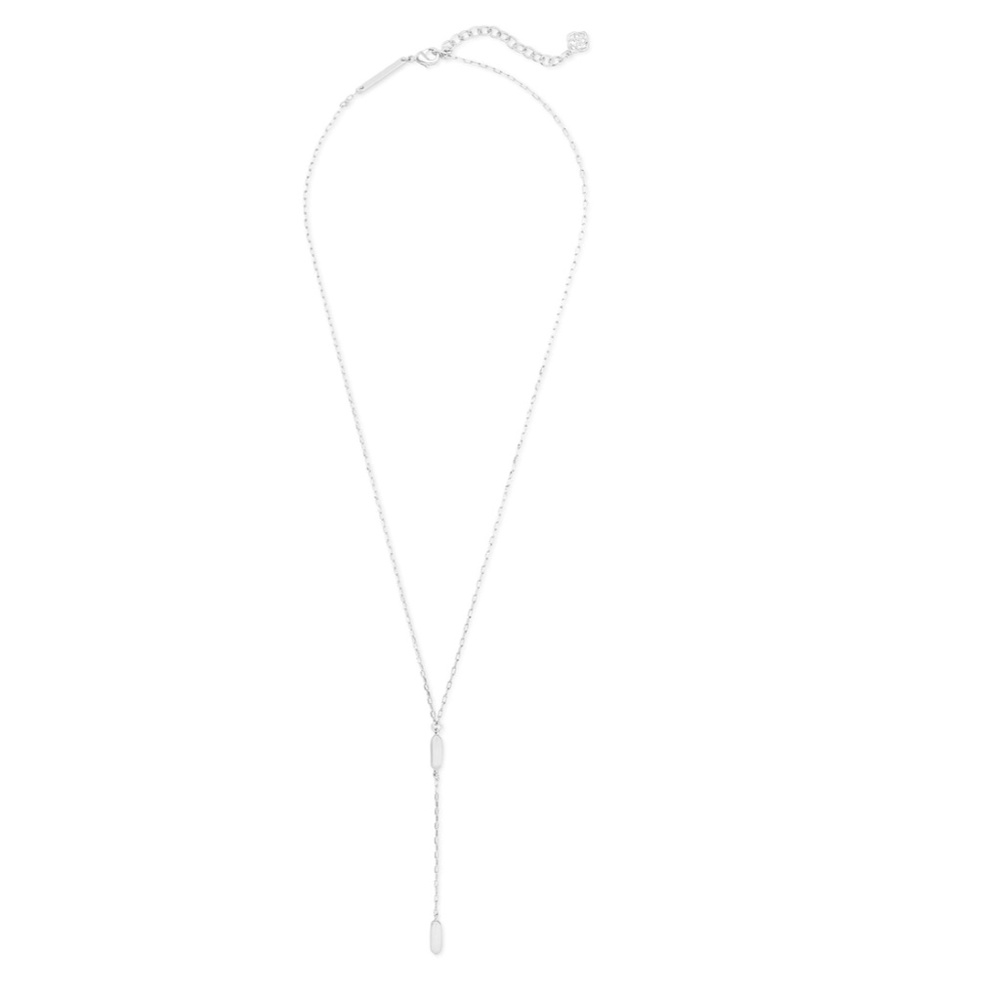 Kendra Scott Silver Fern Y Necklace NWT